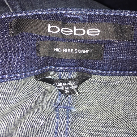 Mid Rise Bebe Jeans - Picture 7 of 8